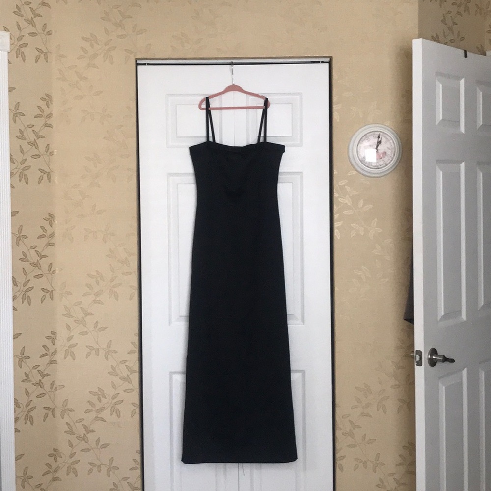 Black long evening gown